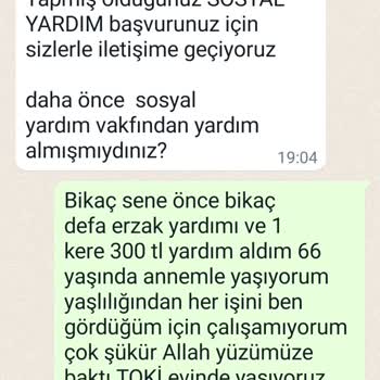 Aile ve Sosyal Hizmetler Bakanlığı Sosyal Yardım Mağduriyetim