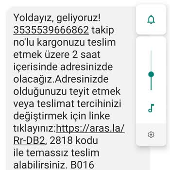 Aras Kargo Zübeydehanım Şubesinin Kargomu Getirmemesi Ve Yalan Bilgi