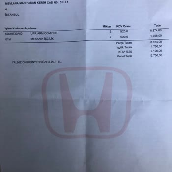 Honda Plaza Marmara Honda Servis Hüsranı: Güvensiz Yolculuk