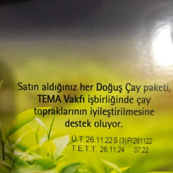 Doğuş Çay Poşet Çayda Beklenmedik Koku Ve Tadın Tespiti