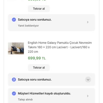 English Home Siparişin Teslim Edilmemesi
