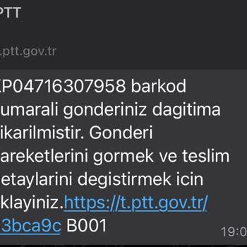 PTT Kargo Teslim Edilmeyen Kargo Teslim Edildi Diye Söyleniyor