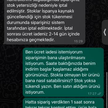 Stradivarius Satın Aldığım Ürünü Göndermeyip Fiyat Artışı Yapması