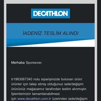 Decathlon İade Edilen Ürünlerin Para İadesi Yapmaması
