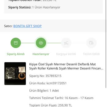 ÇiçekSepeti Bonita Gift Siparişimi Hazırlayıp Göndermiyor