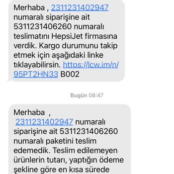 Hepsijet Benim Bilgim Dışında Alıcı Kabul Etmedi Yazamaz