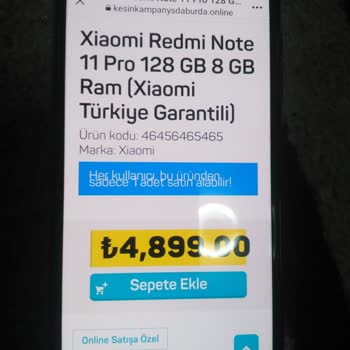 A101 Benzeri Sahte Siteden Mağdur Oldum