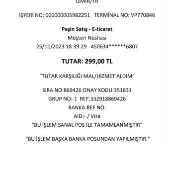 Paytr Pay/TR Ürün Bedelini Ödedim Hizmet Alamadım