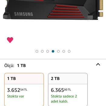 Amazon'dan Aldığım Samsung 990 Pro Heatsink 1 Aydır Teslim Edilmedi.
