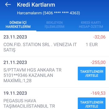 Garanti BBVA Kredi Kartı Yüksek Kur