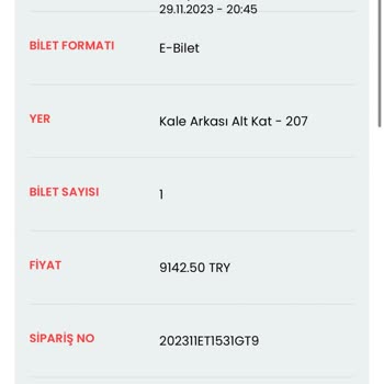 Dringende Bitte um Übertragung meines Galatasaray-Manchester United Tickets von Biletalsat