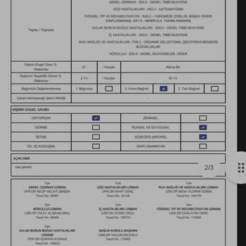 Kocaeli Darıca Farabi Eğitim Ve Araştırma Hastanesi Darıca Farabi Sağlık Kurulu Heyet Raporu İtiraz