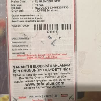 Tefal Müşterisini Mağdur Etti