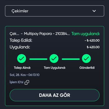 Baywin'den Paramı Çekemiyorum