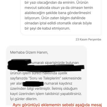 Hepsiburada Ürünümü Otomatik Olarak İptal Etti!