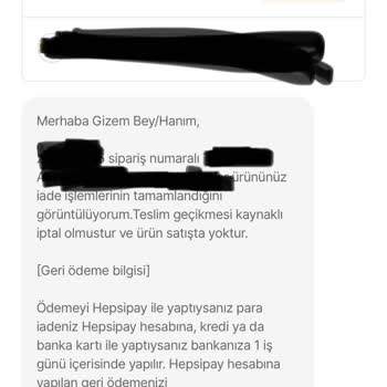 Hepsiburada Ürünümü Otomatik Olarak İptal Etti!