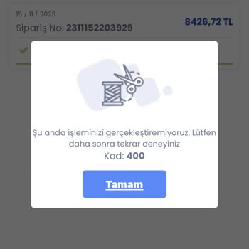 LC Waikiki Kod 400 Hatası