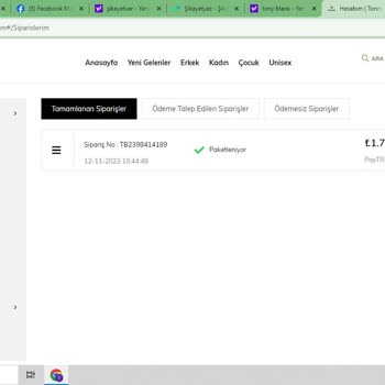 Tonny Black Siparişim 16 Gündür Paketleniyor