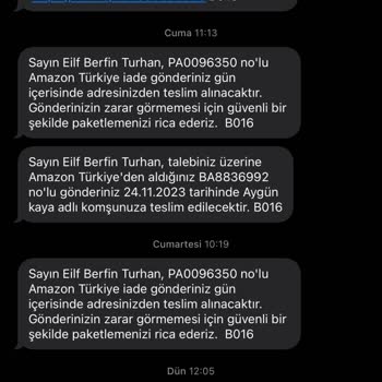 Kolay Gelsin Kargo İadeyi Almıyor