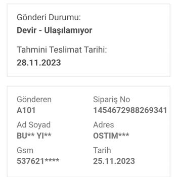 Bir Günde Kargo Firması İletişim Kuramamak