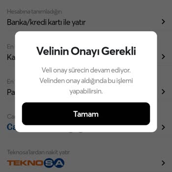 Papara Veli Onayı İstiyorum