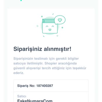 Fake Numara Shopier Mağduruyum Ödeme Vermiyor