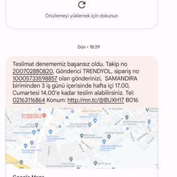 MNG Kargo Evde Olmama Rağmen Teslim Edilemeyen Kargo