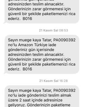 Amazon Ürünü İade Almaması