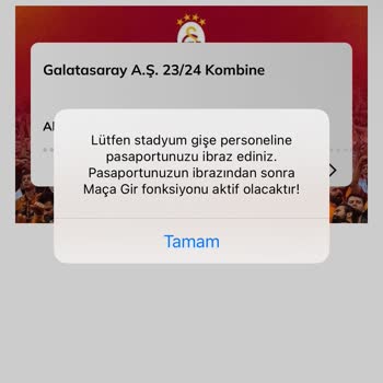 Passolig Pasaport İbraz Sorunu