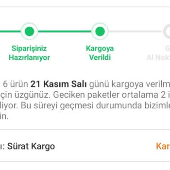 Sürat Kargo Siparişimi Teslim Etmiyor