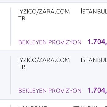 Zara 2 Kere Para Çekti.