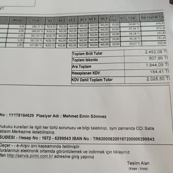 Coca-Cola Brüt Toplamı Fazla Çıkması