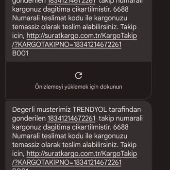 Sürat Kargo Sorumsuzluğundan Şikayetçiyim