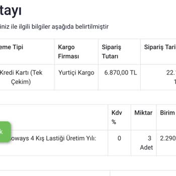 Lastiksa.com Lastikleri Göndermiyor.