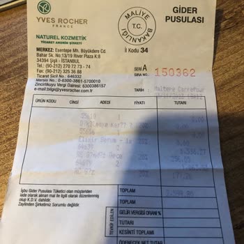 Yves Rocher Firması Para İadesi Sorunu