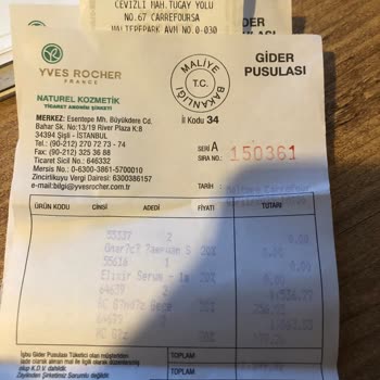 Yves Rocher Firması Para İadesi Sorunu