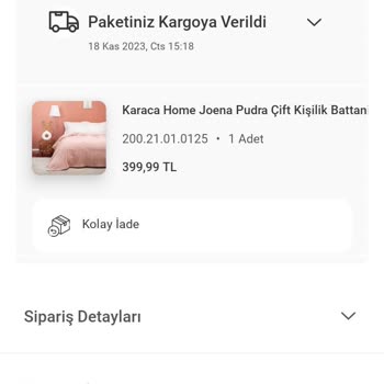 Karaca Home Ürünümü Hala Kargoya Vermemiş
