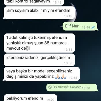 Sneakersonline.tr İade Paramı 1 Aydır Vermiyorlar