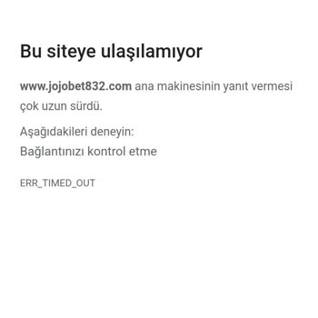 Jojobet Jojo Ya Geri Yapılmıyor
