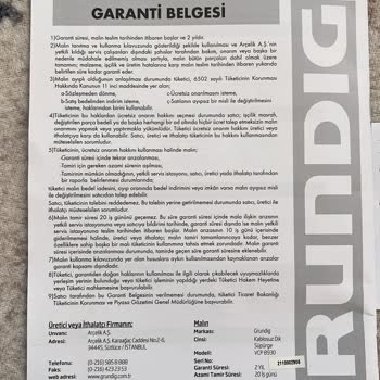 Grundig Dayanıksız Süpürge Başlığı