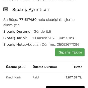 Kumtel Siparişimin Para İadesi Yapılmadı