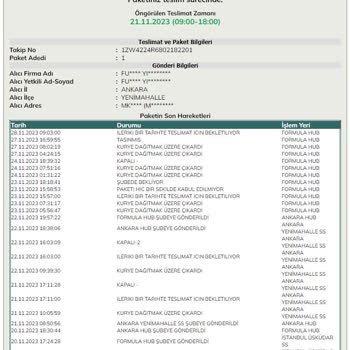 UPS Türkiye Ürün İade, Ürün Ulaşmaması