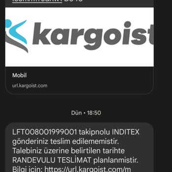 Kargoist Kargo Teslim Etmiyor