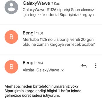 GalaxyWawe Satın Aldığım Projektör Hala Kargolanmadı!