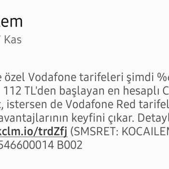 KoçAilem İnsanlara Yanlış SMS Göndererek Satış Yapmaya Çalışıyor!