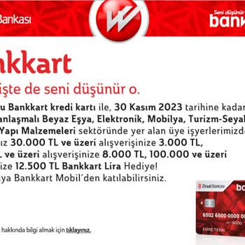 Ziraat Bankası 12500 Lira Bankkart Lira Kampanyası