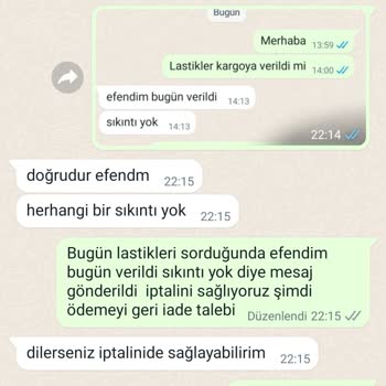 Lastiksa Geciken Lastik Siparişi Ve Bilgi Karmaşası