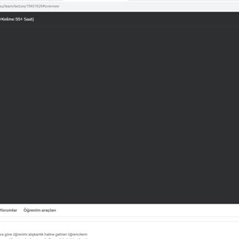 Udemy Kurs Videoları Oynatılmıyor
