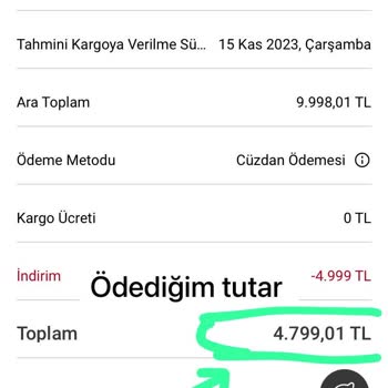 Karaca Züccaciye Eksik İade Ücreti