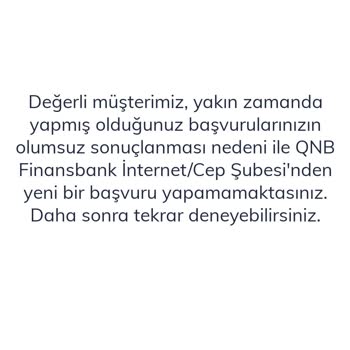 QNB Finansbank Faizsiz Kredi Başvurusu